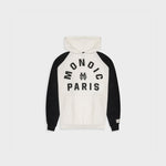 Raglan Hoodie Monoic Paris Black and White | Parisian Dreams Hoodies | Monoic Studios