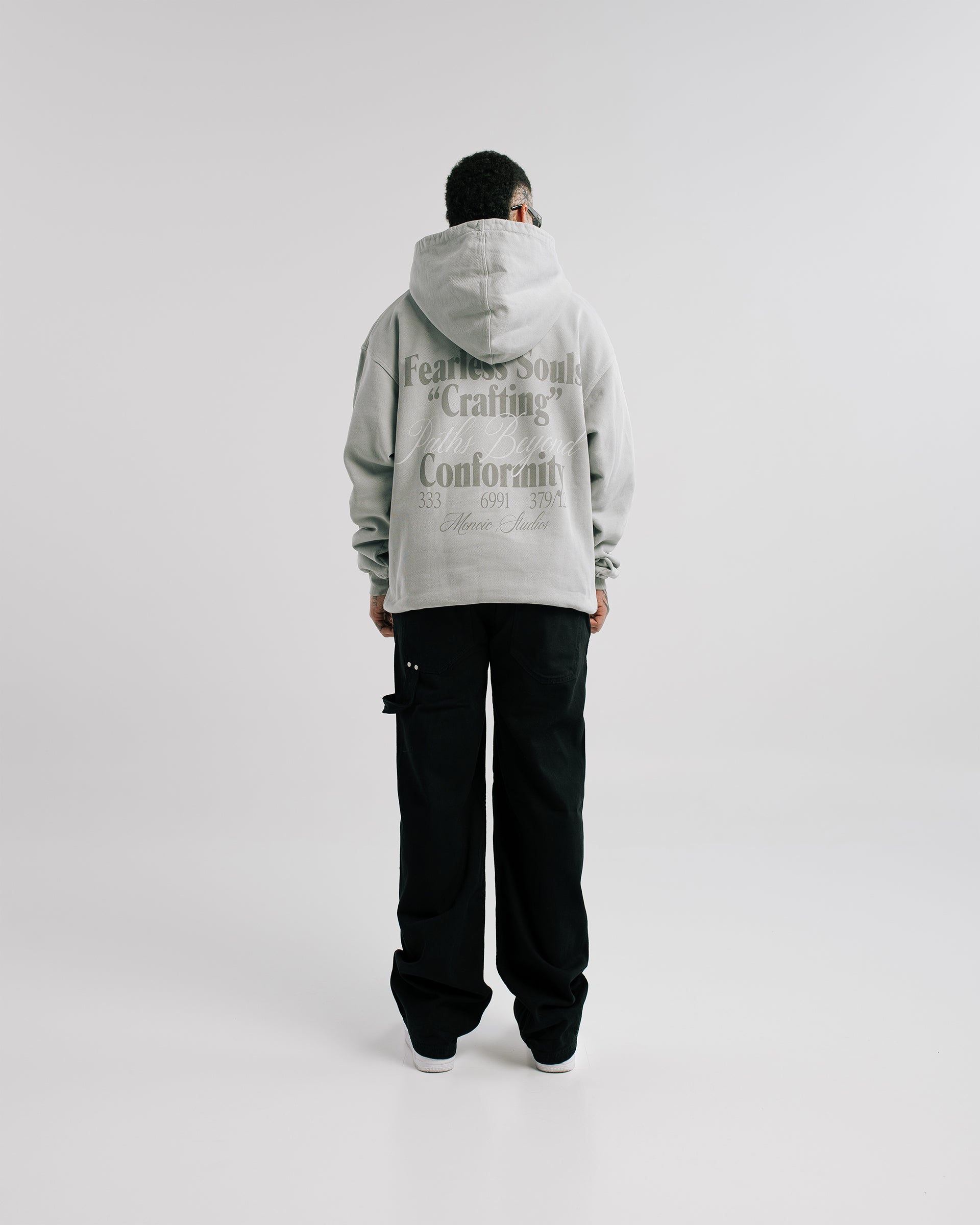 Hoodie Fearless Souls Gris Claro| Hoodies Endless Dreams | Monoic Studios