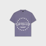 Camiseta Fear Will Lose Morado Desgastado | Camisetas Endless Dreams | Monoic Studios