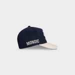 Navy Blue and Cream Baseball Cap | Parisian Dreams Caps | Monoic Studios