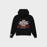 Hoodie Boxy Fit Worldwide Team Jet Black | Parisian Dreams Hoodies | Monoic Studios