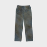 Wide Fit Jean - Distressed Denim