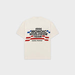 Worldwide Team Ivory White T-shirt | Parisian Dreams T-shirts | Monoic Studios