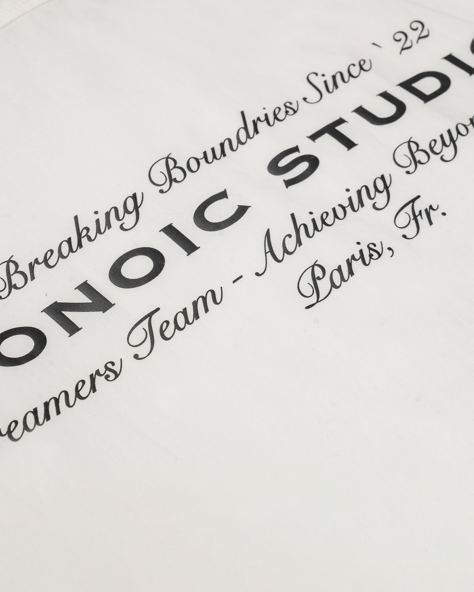 Monoic Studios Overshirt Ivory White | Parisian Dreams T-shirts | Monoic Studios