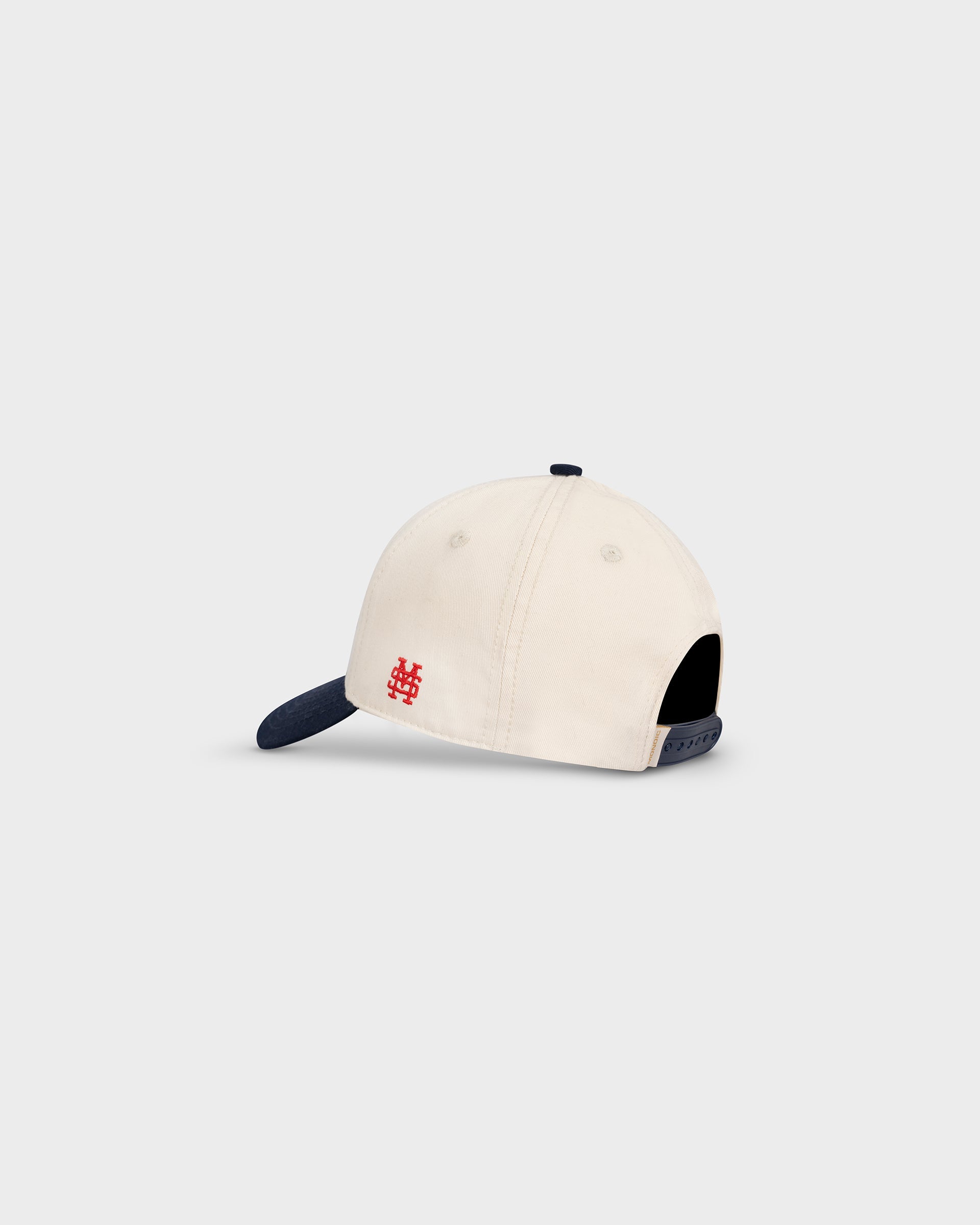 Cream and Navy Blue Baseball Cap | Parisian Dreams Caps | Monoic Studios