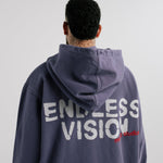 Hoodie Endless Vision Morado Desgastado | Hoodies Endless Dreams | Monoic Studios