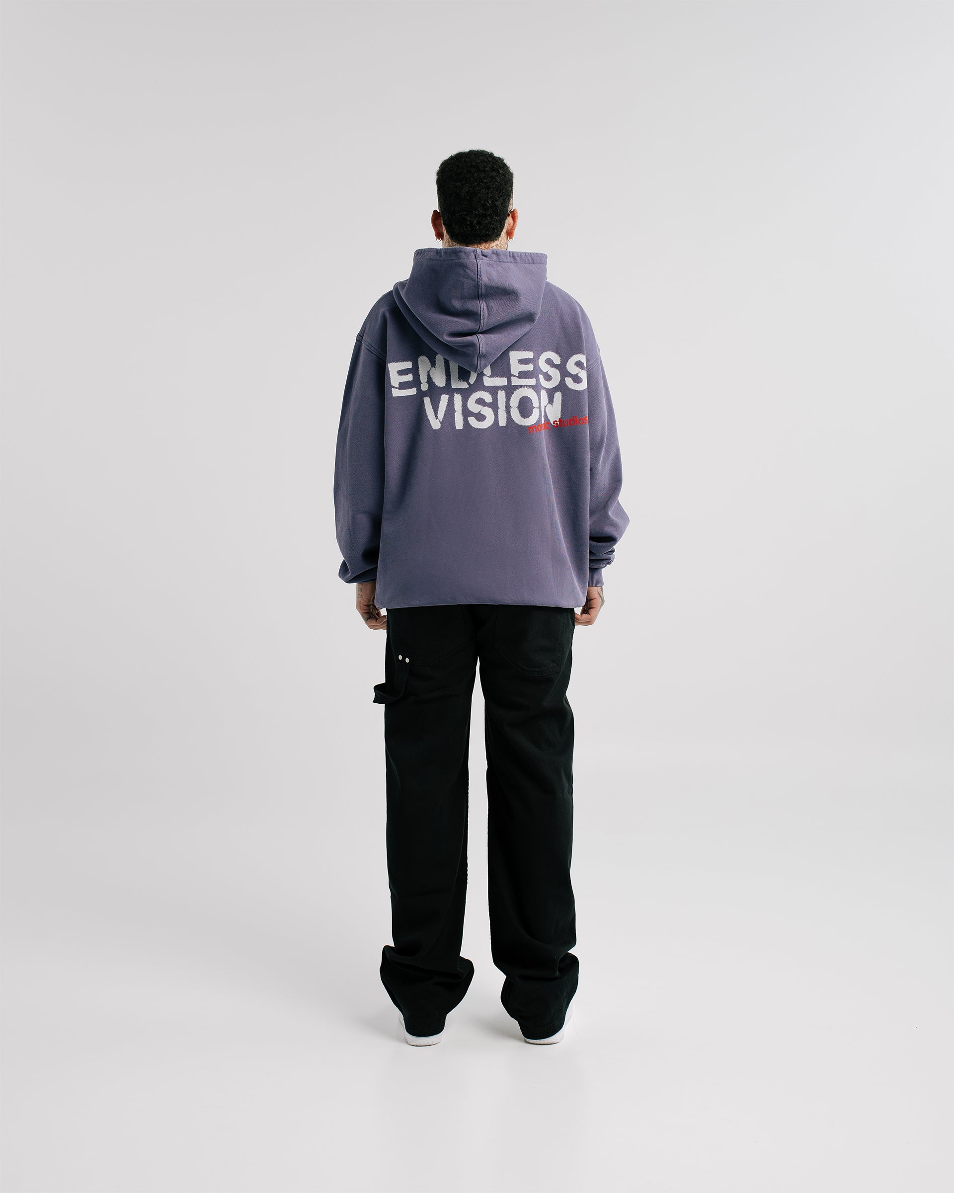 Hoodie Endless Vision Morado Desgastado | Hoodies Endless Dreams | Monoic Studios