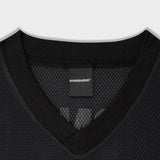 Boxy Fit American Football Jersey Jet Black | Parisian Dreams T-shirts | Monoic Studios