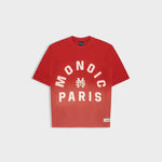 Monoic Paris Boxy Fit T-shirt Gradient Red| Parisian Dreams T-shirts | Monoic Studios