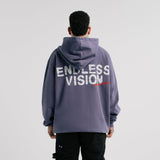 Hoodie Endless Vision Morado Desgastado | Hoodies Endless Dreams | Monoic Studios