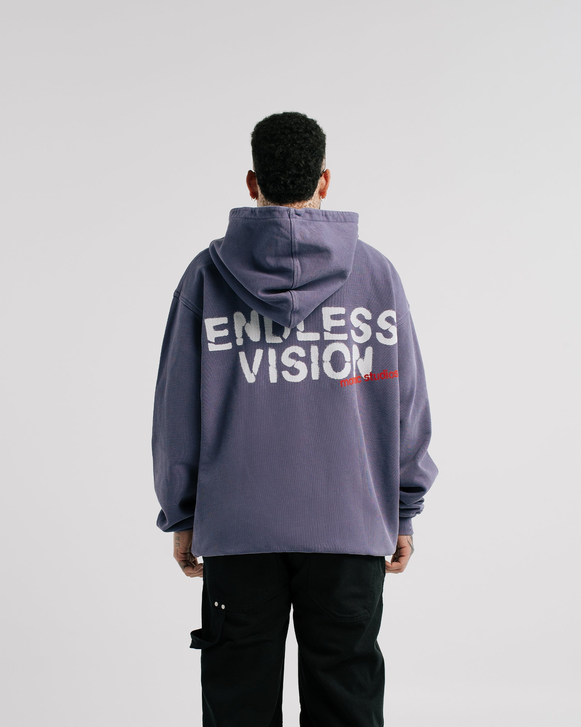 Hoodie Endless Vision Morado Desgastado | Hoodies Endless Dreams | Monoic Studios