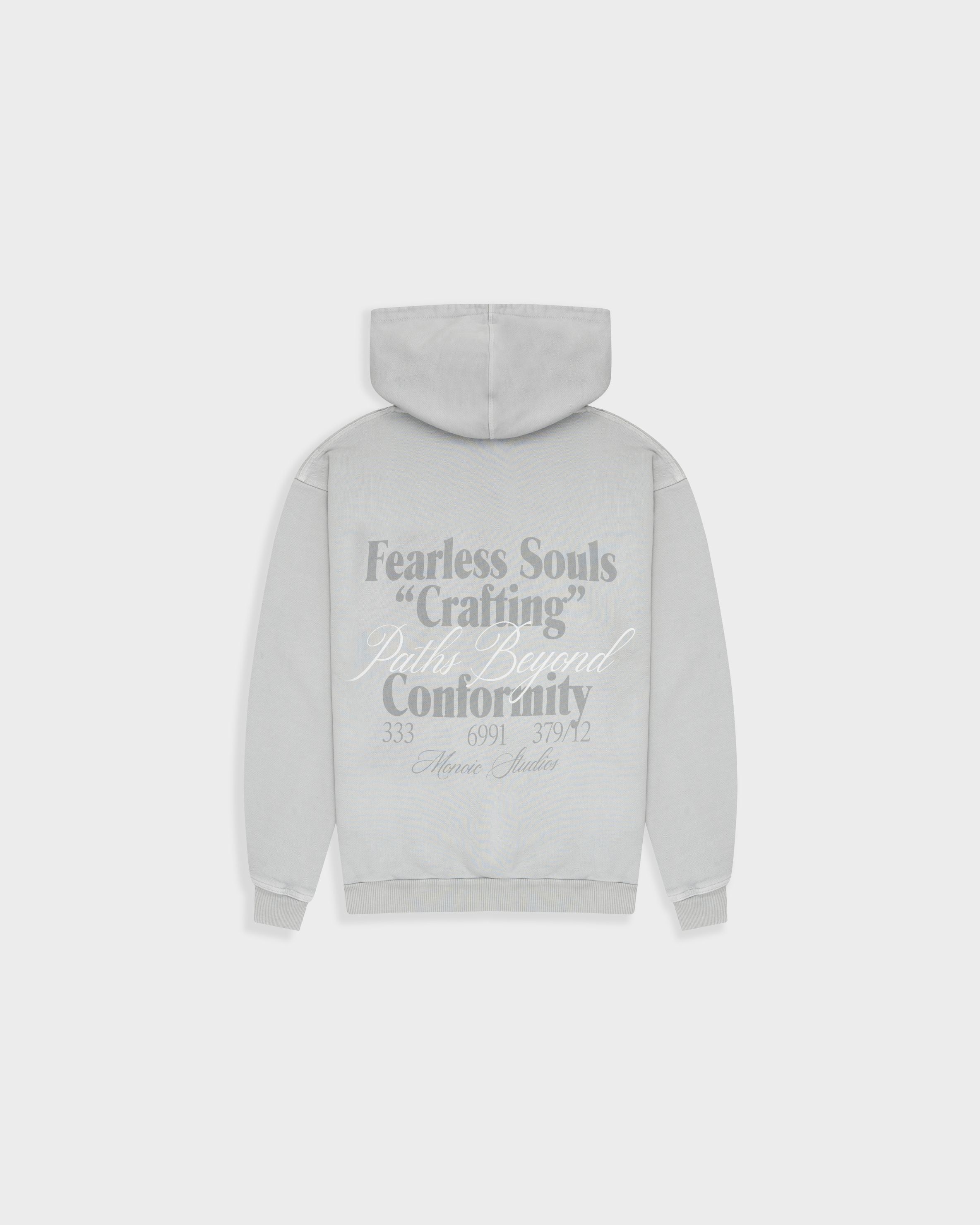 Hoodie Fearless Souls Gris Claro| Hoodies Endless Dreams | Monoic Studios