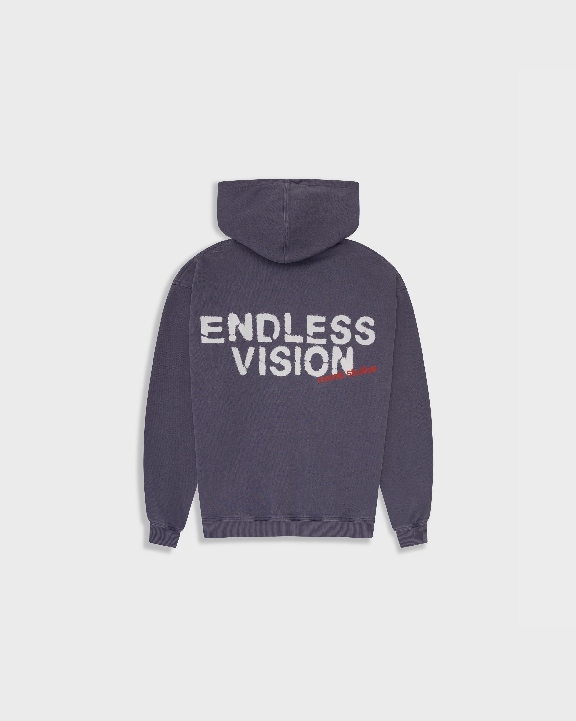 Hoodie Endless Vision Morado Desgastado | Hoodies Endless Dreams | Monoic Studios