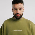 Crewneck Endless Dreams Verde Oliva Desgastado | Crewnecks Endless Dreams | Monoic Studios