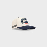 Cream and Navy Blue Baseball Cap | Parisian Dreams Caps | Monoic Studios