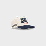 Cream and Navy Blue Baseball Cap | Parisian Dreams Caps | Monoic Studios