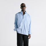 Pinstripe Shirt - Light Blue