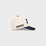 Cream and Navy Blue Baseball Cap | Parisian Dreams Caps | Monoic Studios