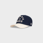 Navy Blue and Cream Baseball Cap | Parisian Dreams Caps | Monoic Studios