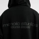 Hoodie Fear Will Lose Negro Oscuro | Hoodies Endless Dreams | Monoic Studios