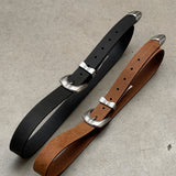 Leather Western Belt - Honey Brown