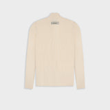 Zip Knit Sweater - Cream