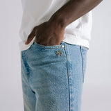 Wide Fit Jean Classic - Washed Blue