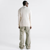 Zip Knit Sweater - Cream