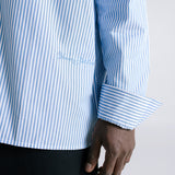 Pinstripe Shirt - Light Blue
