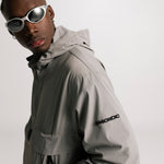 Grey Monoic Windbreaker Jacket | Parisian Dreams Jackets | Monoic Studios