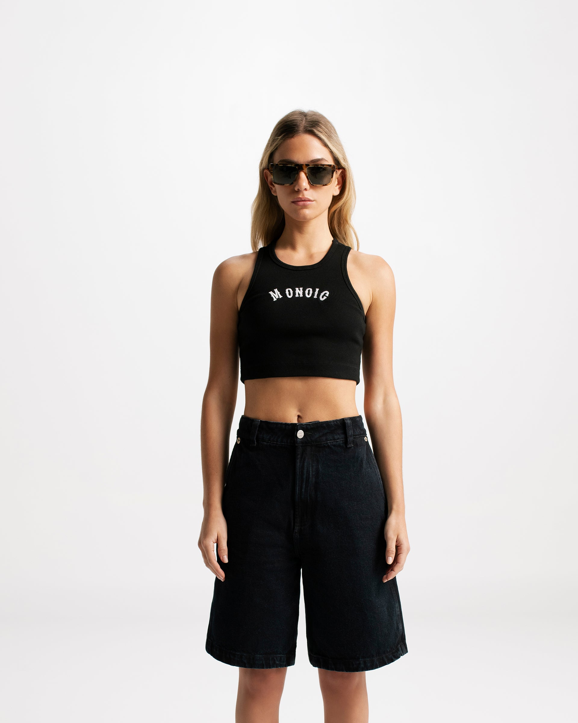 Baseball Top Jet Black | Camisetas Parisian Dreams | Monoic Studios