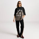 Monoic Paris Boxy Fit T-shirt Gradient 
Jet Black| Parisian Dreams T-shirts | Monoic Studios