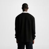 Jet Black Rugby Polo Shirt | Parisian Dreams T-shirts | Monoic Studios