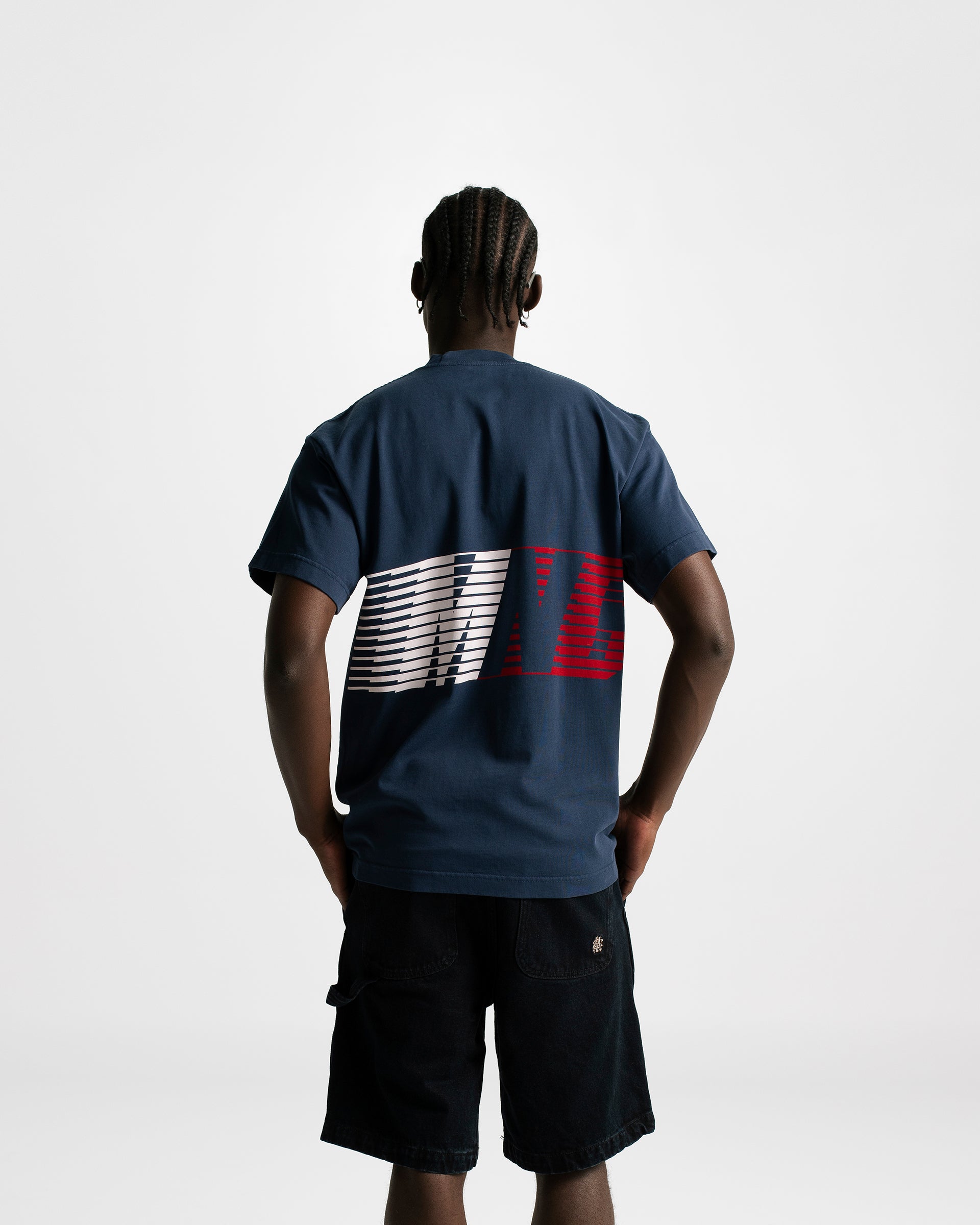 Navy Blue Pace T-shirt | Parisian Dreams T-shirts | Monoic Studios