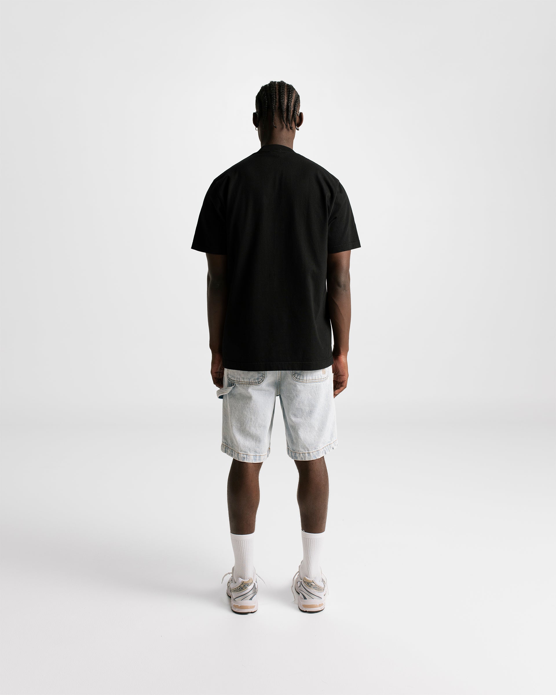 Regular Fit Monogram Jet Black T-shirt | Parisian Dreams T-shirts | Monoic Studios