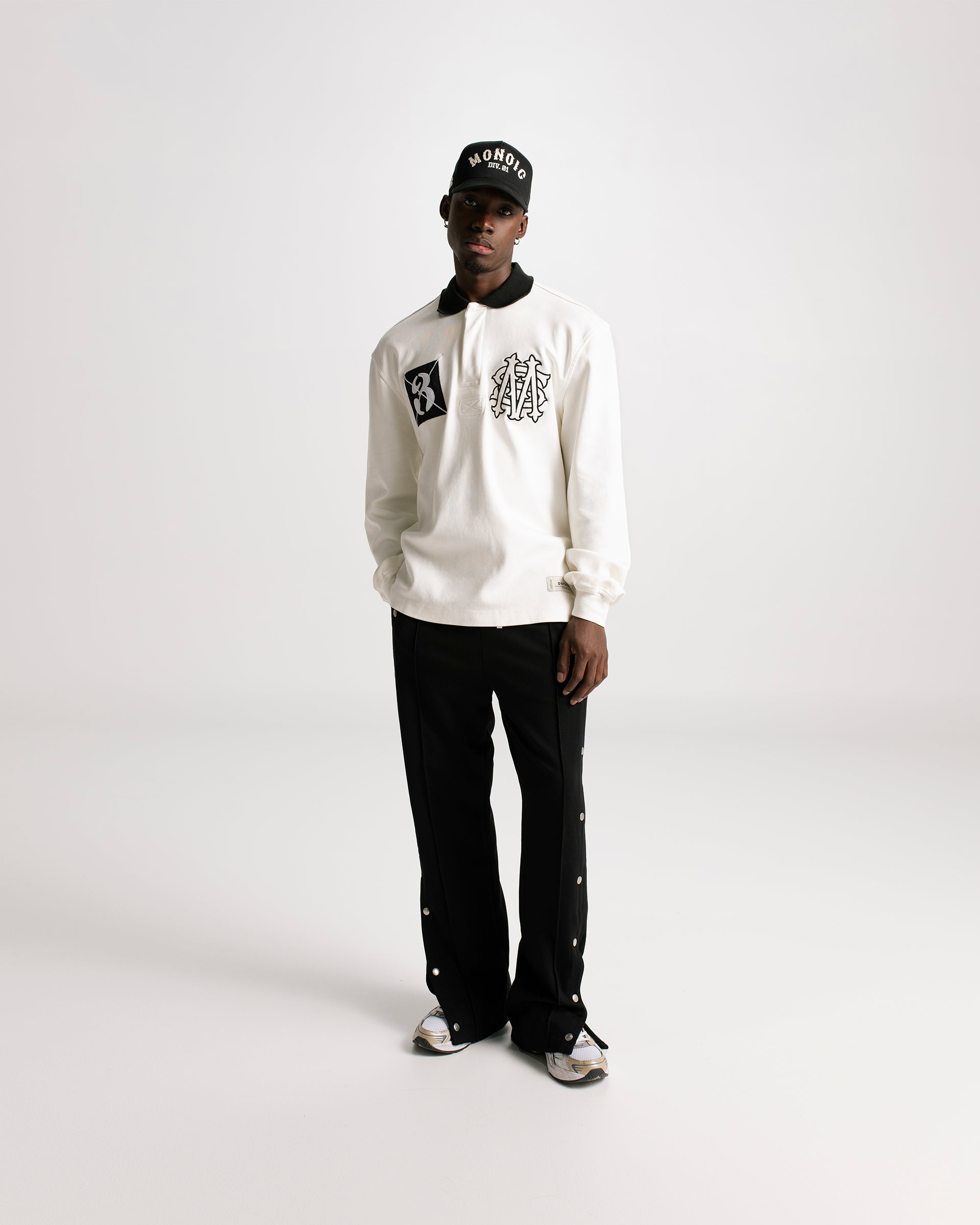 Ivory White Rugby Polo Shirt | Parisian Dreams T-shirts | Monoic Studios