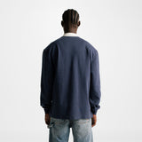 Navy Blue Rugby Polo Shirt | Parisian Dreams T-shirts | Monoic Studios