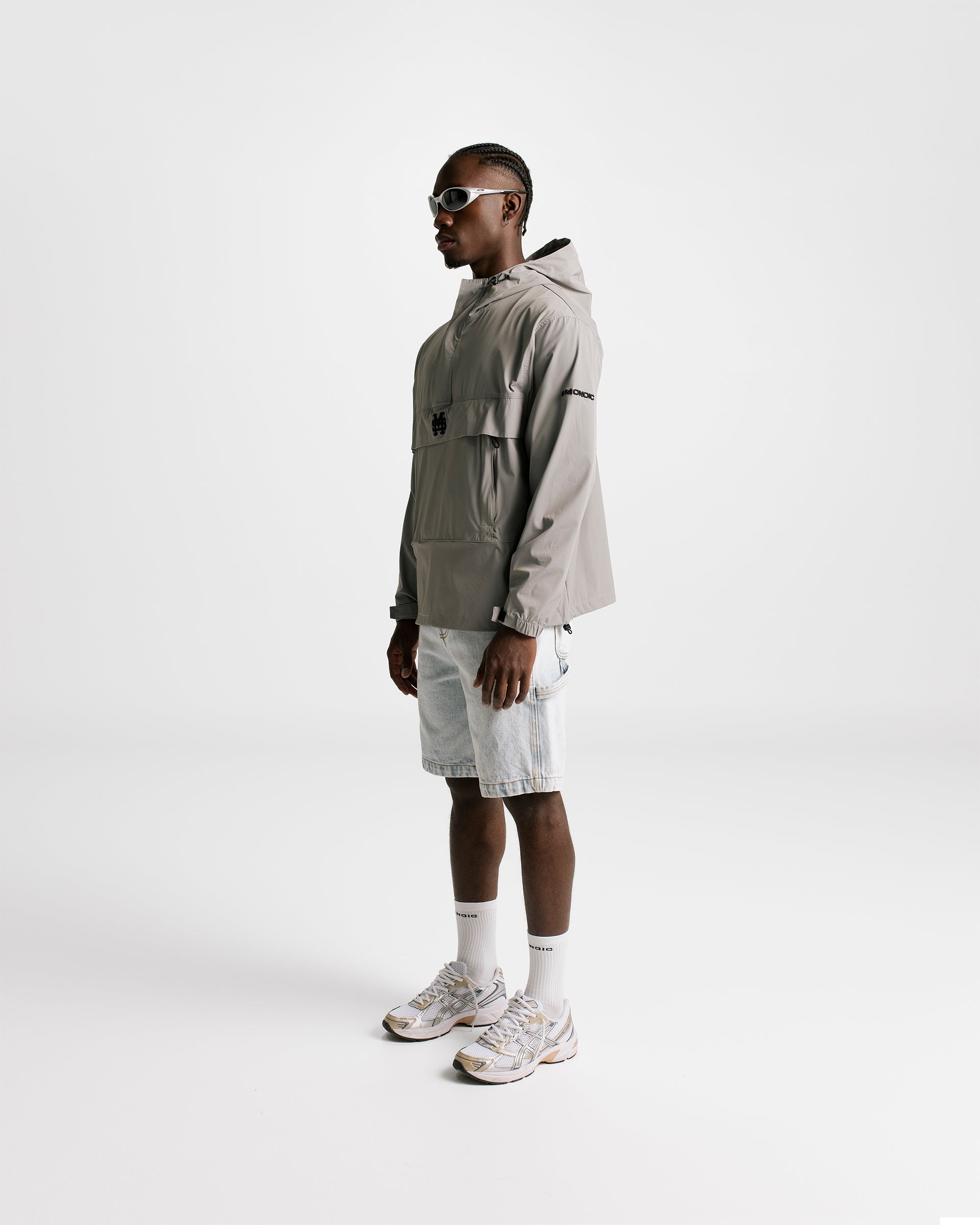 Grey Monoic Windbreaker Jacket | Parisian Dreams Jackets | Monoic Studios