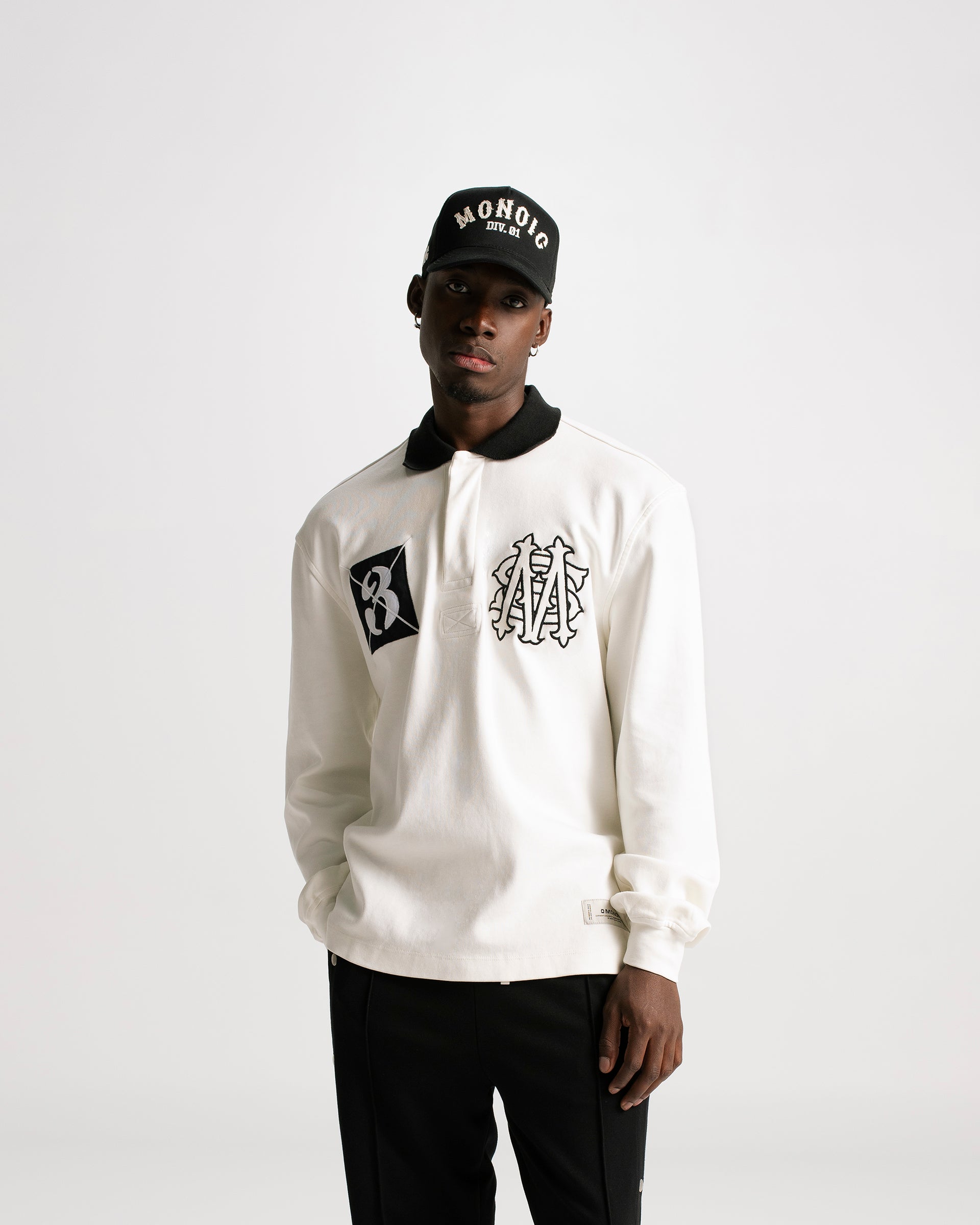 Ivory White Rugby Polo Shirt | Parisian Dreams T-shirts | Monoic Studios