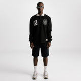 Jet Black Rugby Polo Shirt | Parisian Dreams T-shirts | Monoic Studios