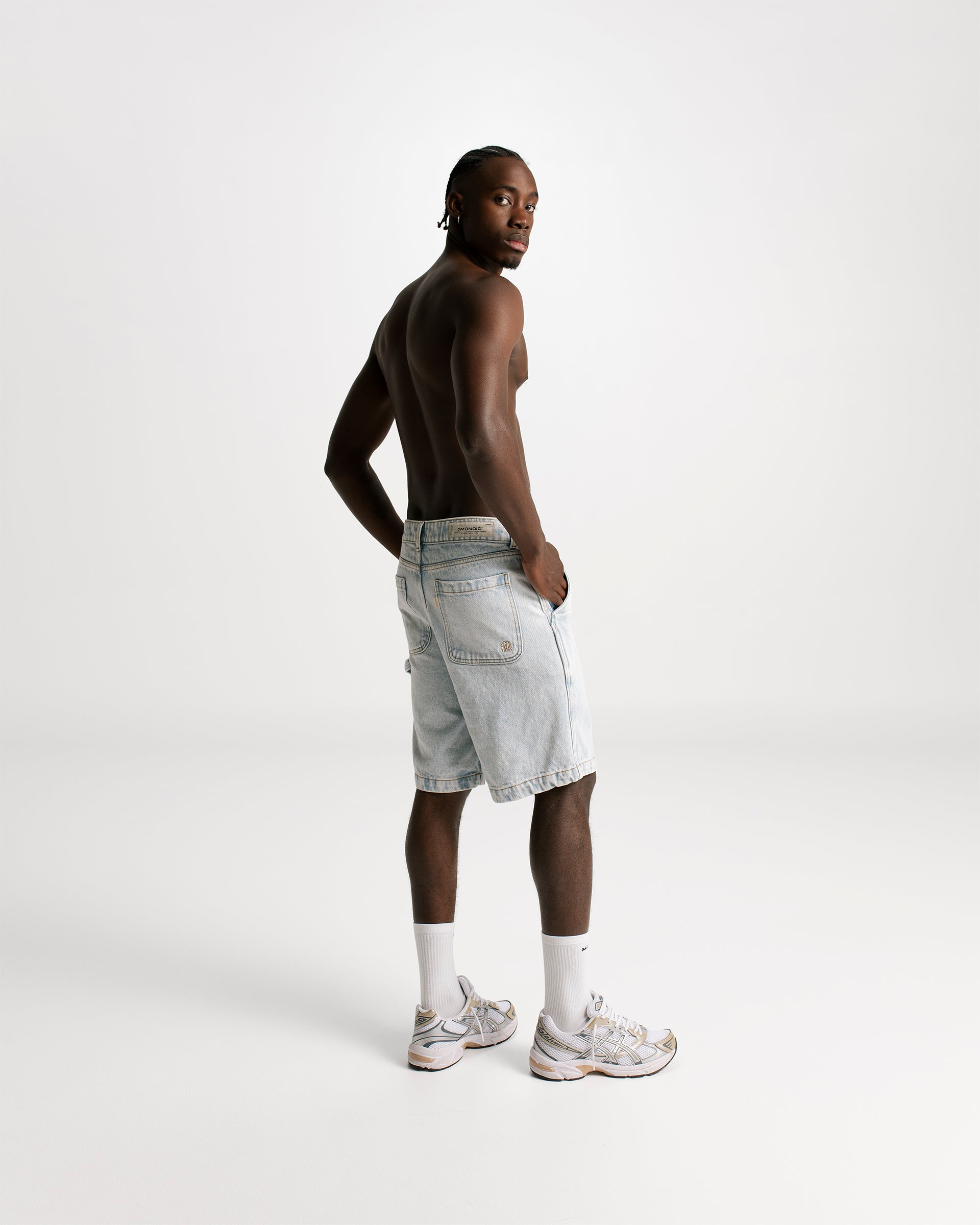 Monoic Denim Jorts Baby Blue | Parisian Dreams Pants | Monoic Studios