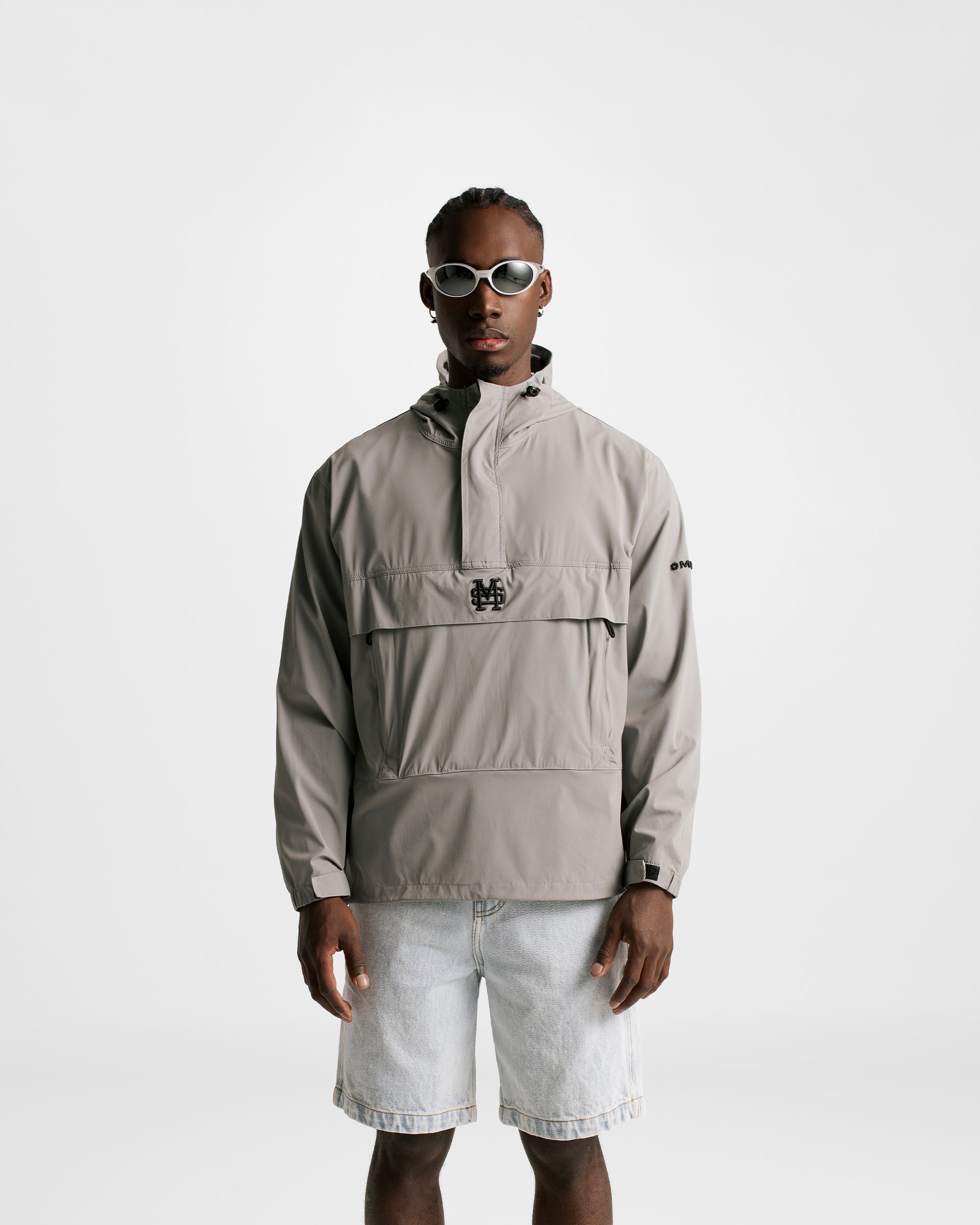 Grey Monoic Windbreaker Jacket | Parisian Dreams Jackets | Monoic Studios