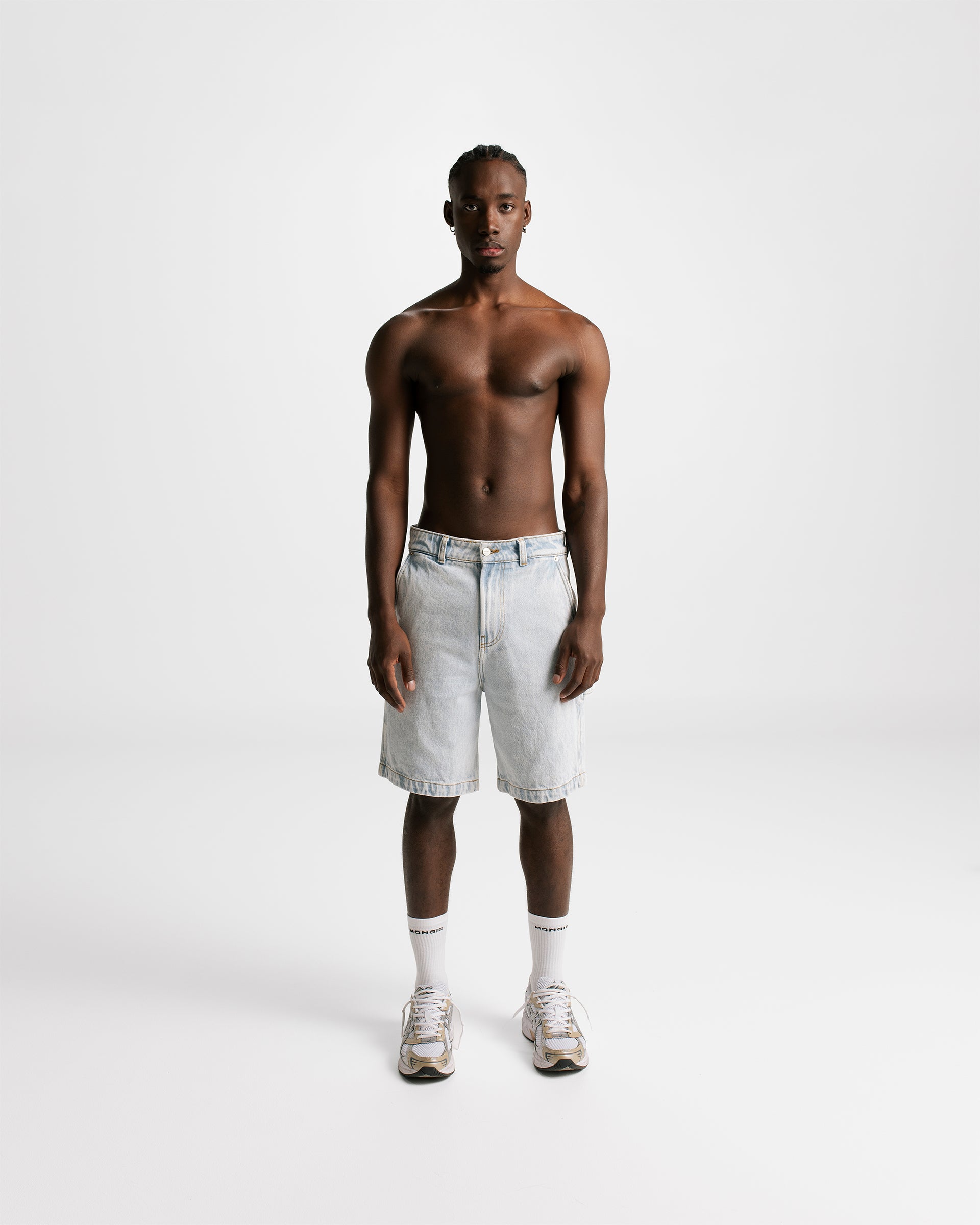 Monoic Denim Jorts Baby Blue | Parisian Dreams Pants | Monoic Studios