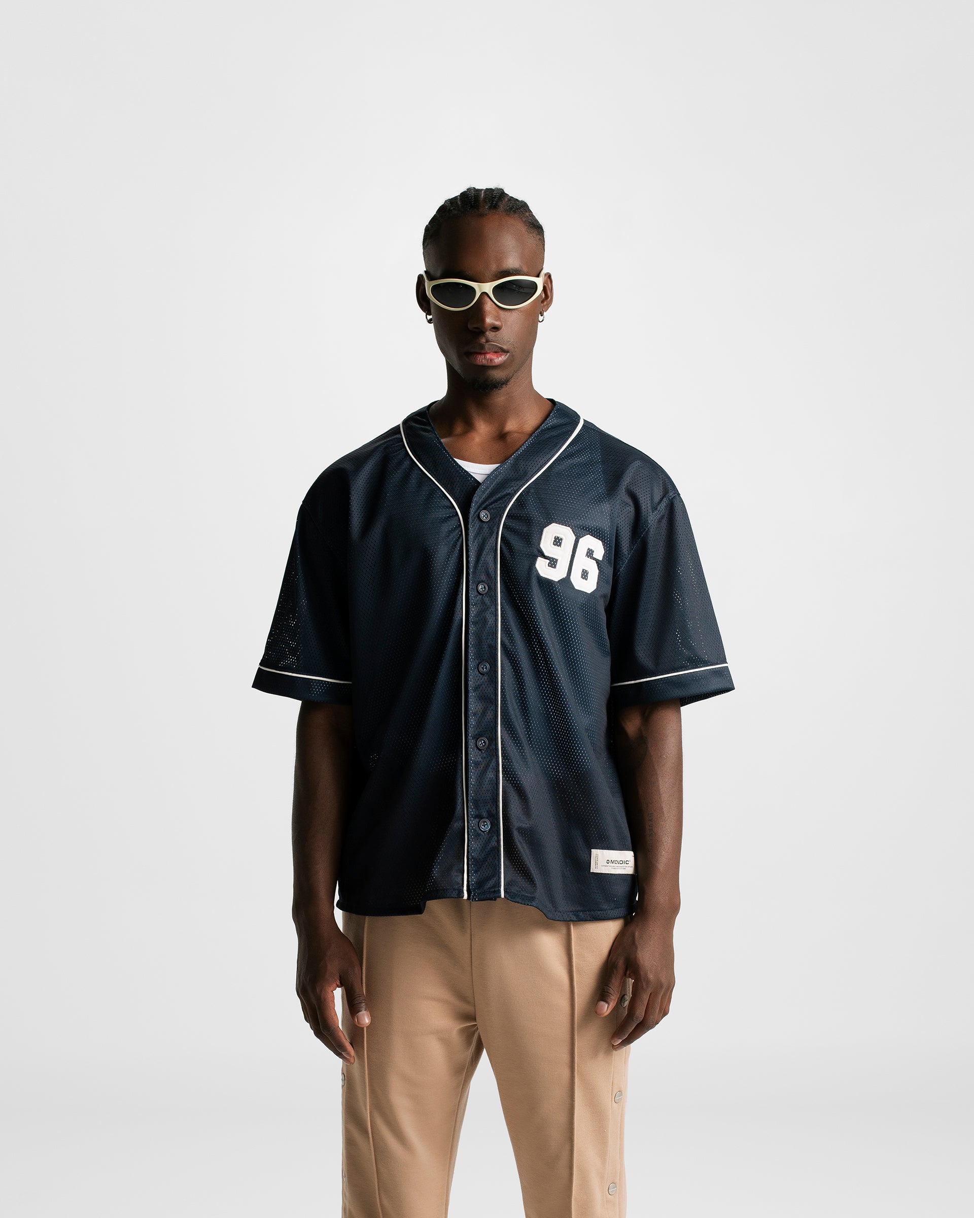Baseball Jersey Navy Blue | Parisian Dreams T-shirts | Monoic Studios