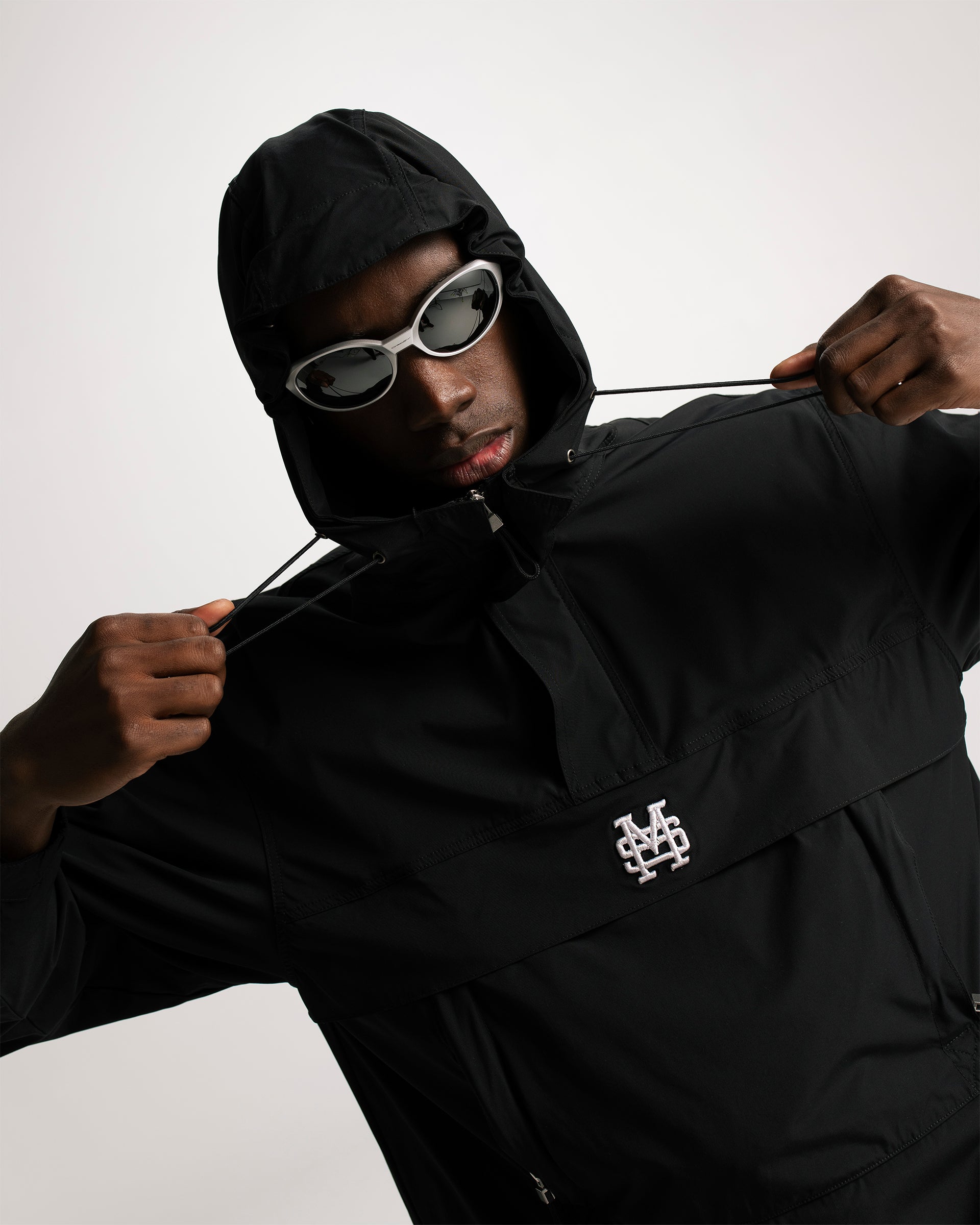 Jet Black Monoic Windbreaker Jacket | Jackets Parisian Dreams | Monoic Studios