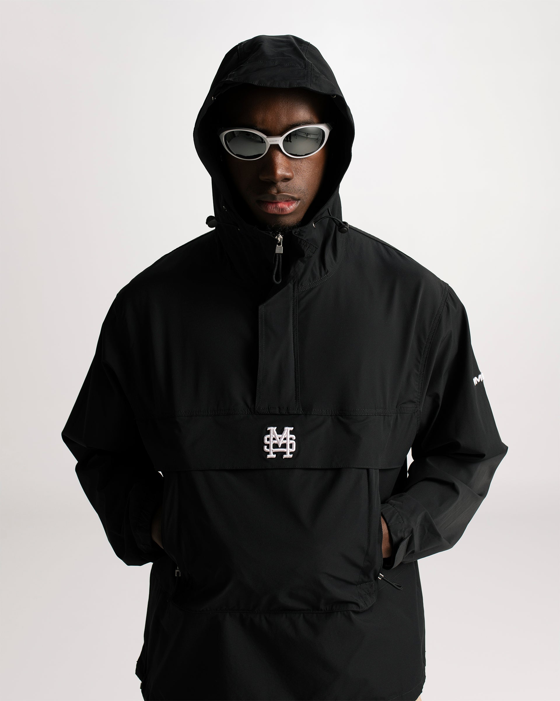 Jet Black Monoic Windbreaker Jacket | Jackets Parisian Dreams | Monoic Studios
