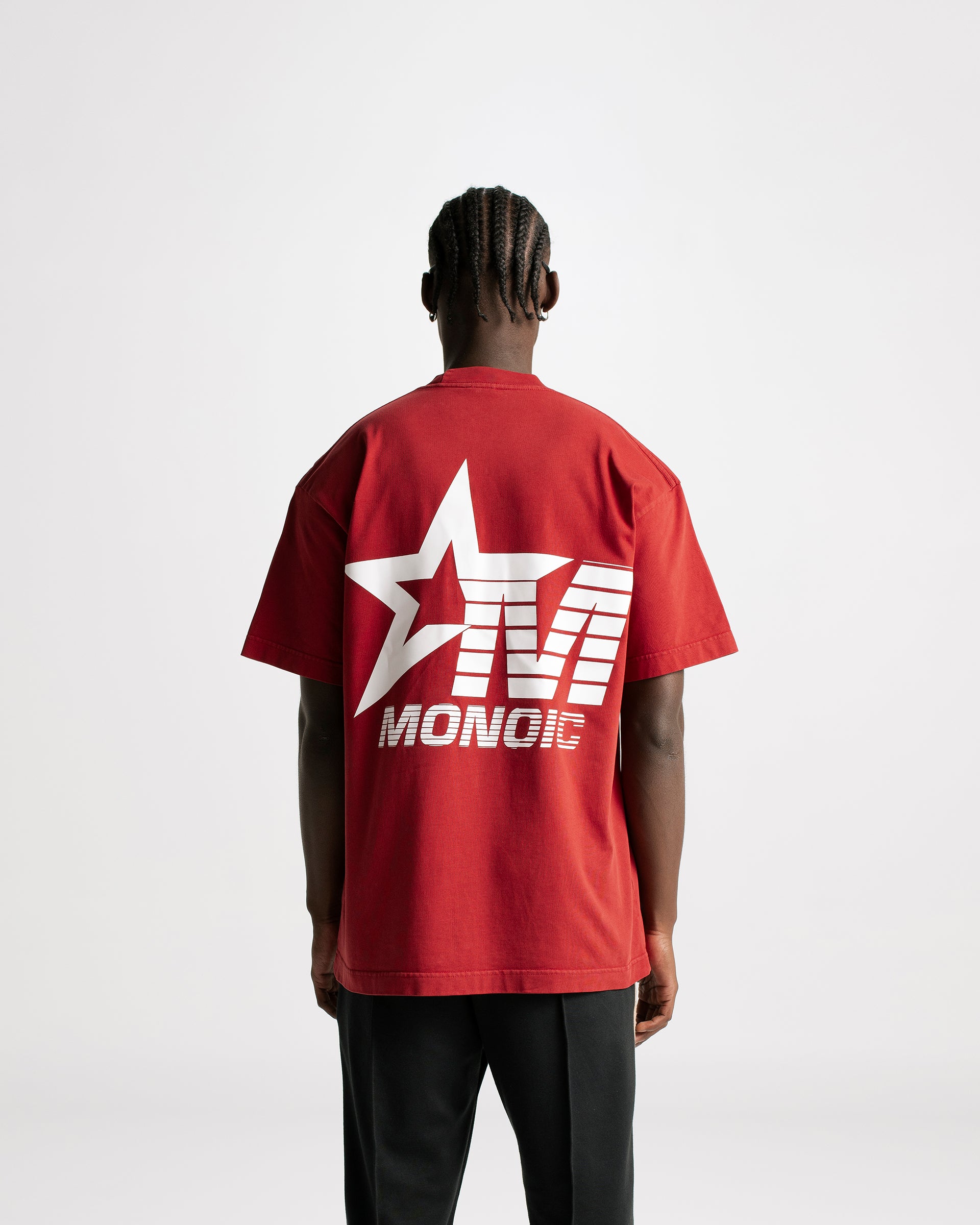 T-shirt Monoic Stars Cherry Red | Parisian Dreams T-shirts | Monoic Studios