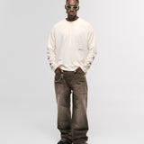 Double-Sleeve Stars Long Sleeve T-Shirt – Off-White