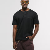 Henley T-Shirt – Jet Black
