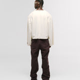 Long Sleeve Boxy T-Shirt – Off White